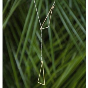 Lariat Triangle Necklace
